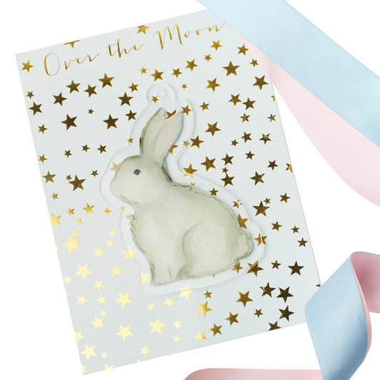 Easter Basket Ornament | Pink Bunny