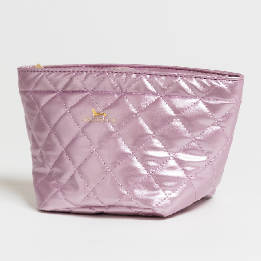 Crown Jewels | Makeup Bag | Pink Quilted