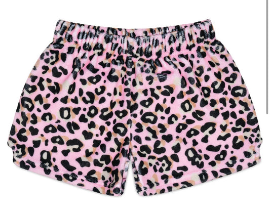 Lush Leopard Plush Shorts