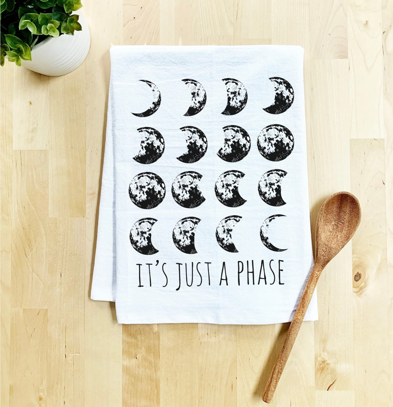 It's Just a Phase (Moon) Dish Towel
