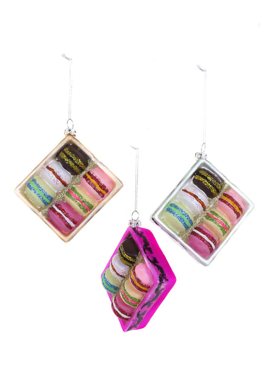 Ornament | Box of Macarons | Assorted Colors