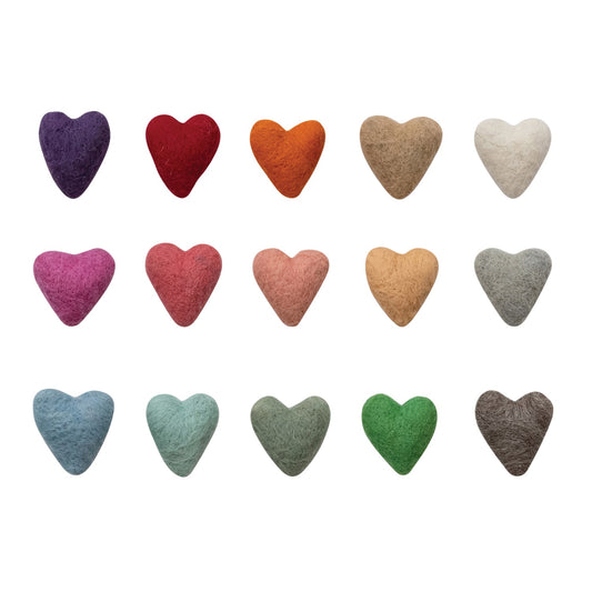Wool Felt Heart | Assorted Colors