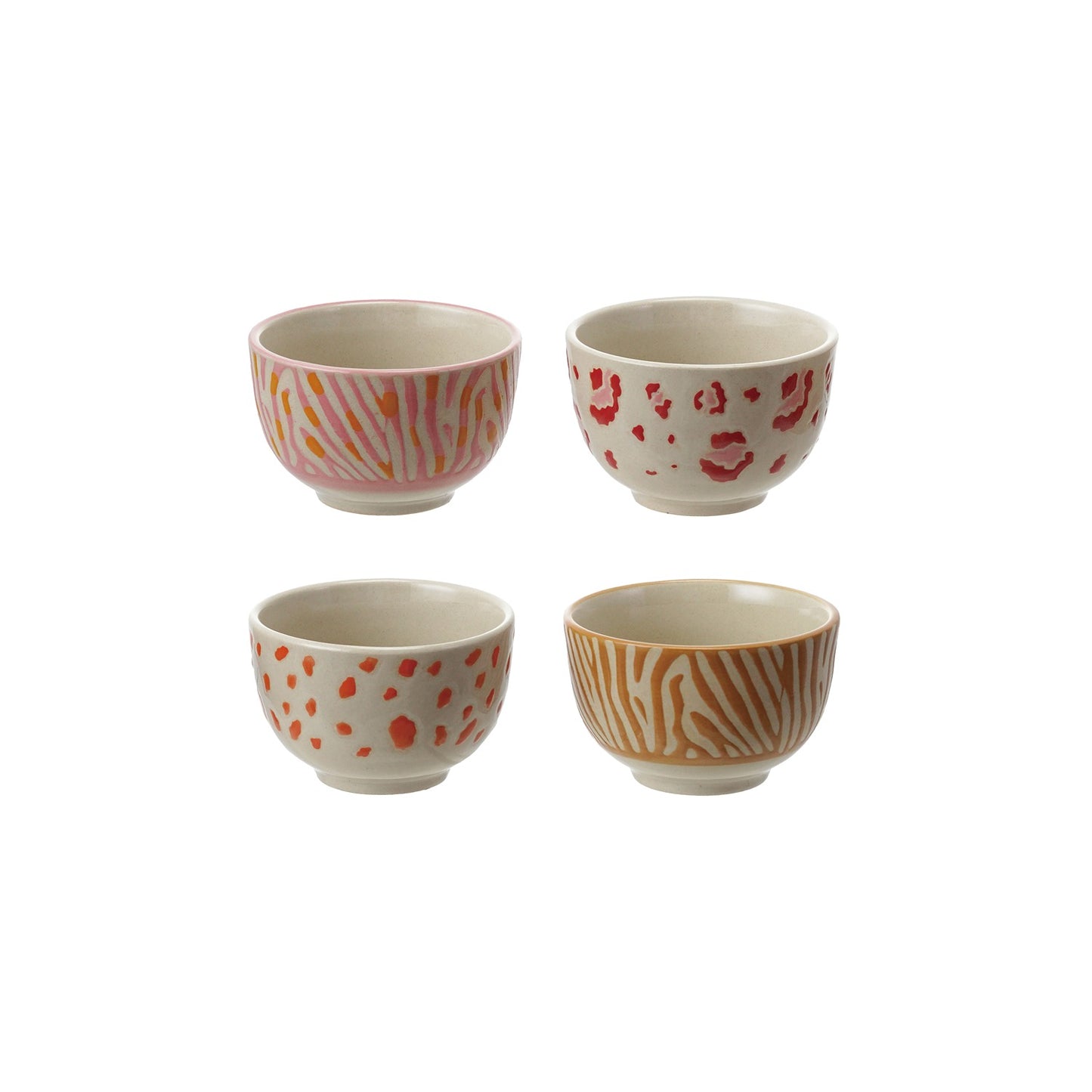 Stoneware Bowl | Animal Print | Assorted Styles