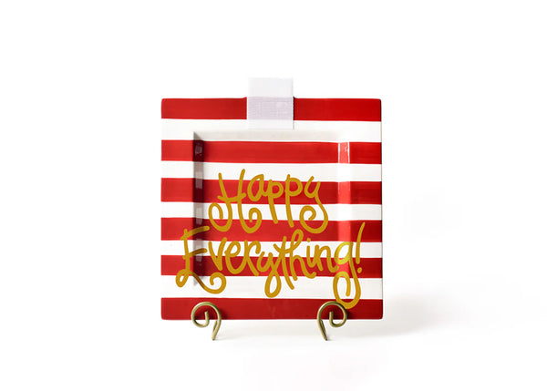 HEV Big Square Platter | Red Stripe