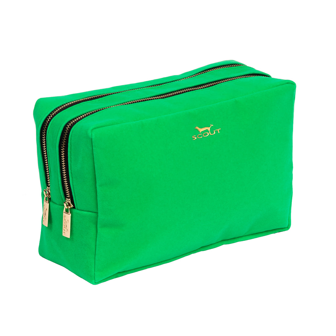 2-Way Toiletry Bag | Green Velvet