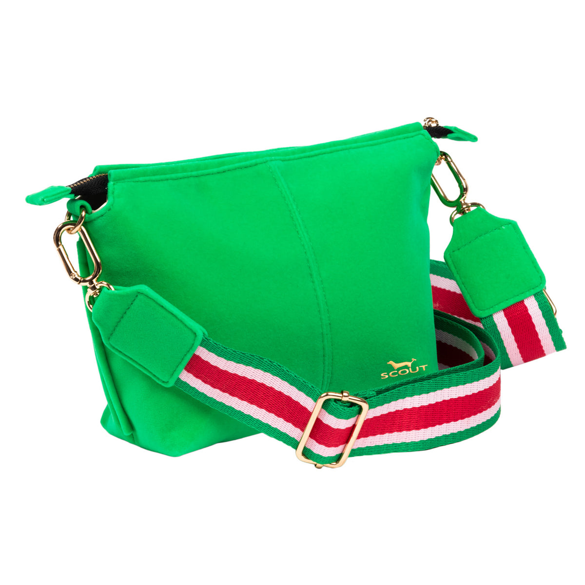 Emily Crossbody | Green Velvet