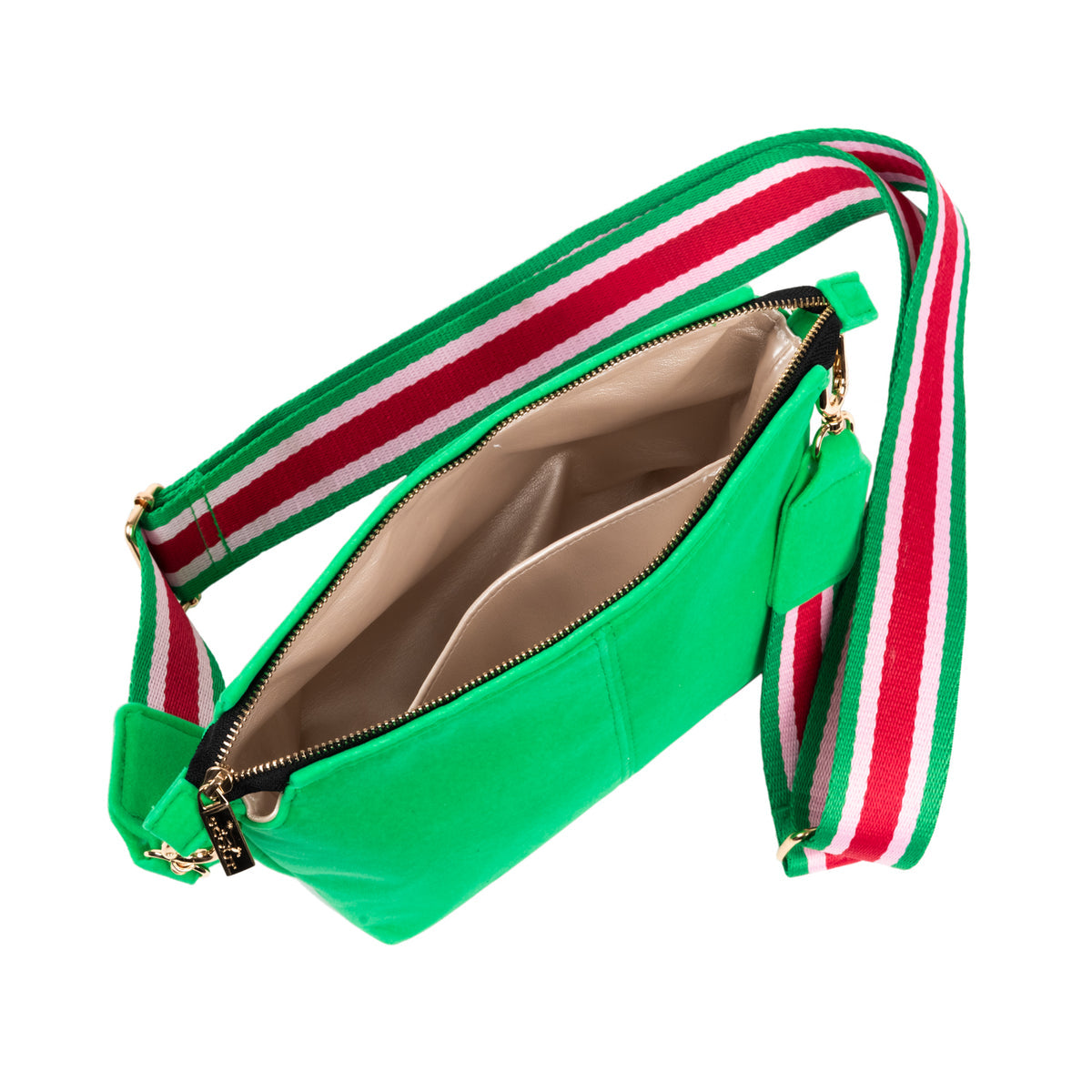 Emily Crossbody | Green Velvet