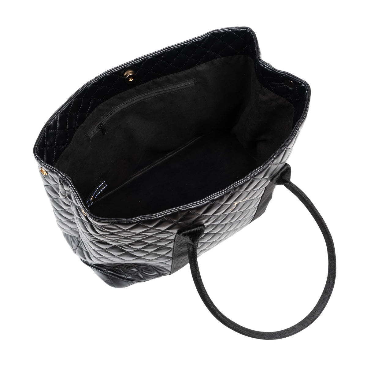 Miss Manors Tote | Black Quilted