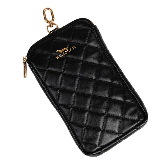 Call Me Maybe Phone Pouch | Black Quilted