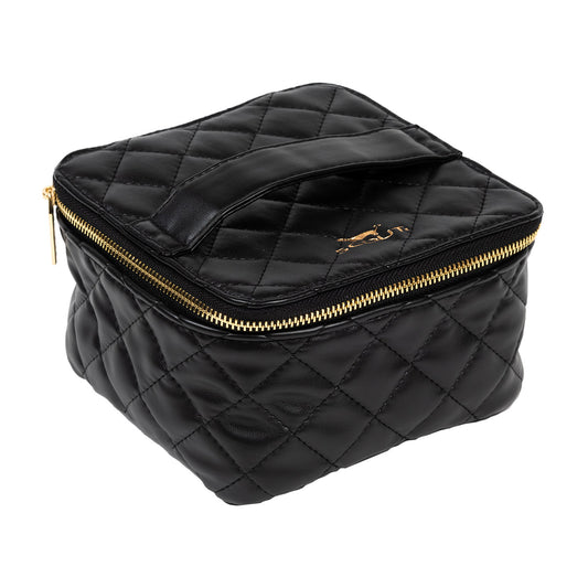 Hidden Gem Jewelry Case | Black Quilted