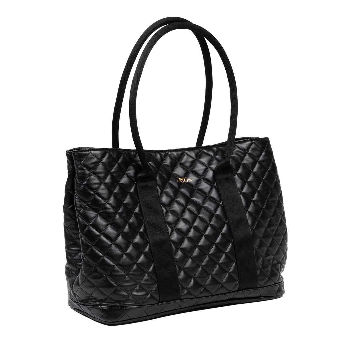 Miss Manors Tote | Black Quilted
