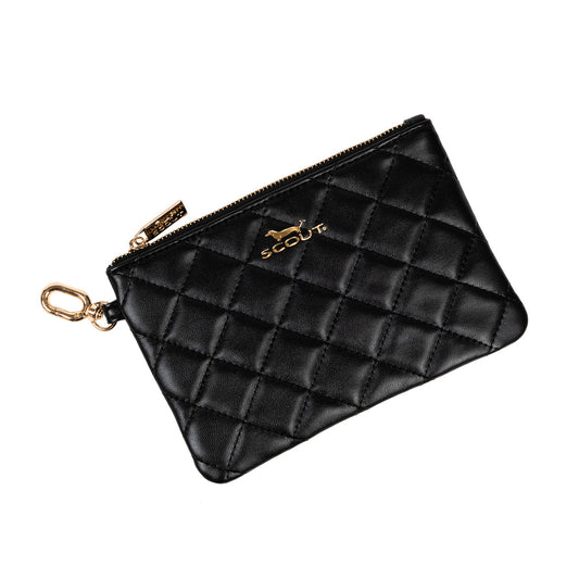 The Carly Pouch | Black Quilted