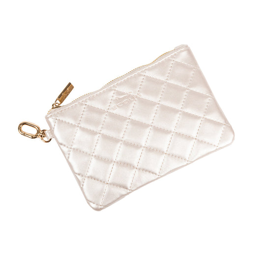 The Carly Pouch | Champagne Quilted