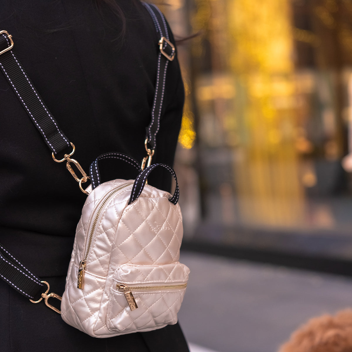 Globetrotter Backpack | Champagne Quilted