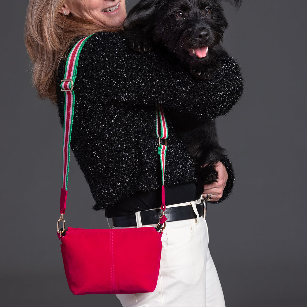 Emily Crossbody | Pink Velvet