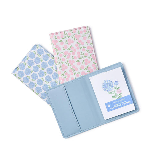Hydrangea Print Passport Holder | Assorted Styles