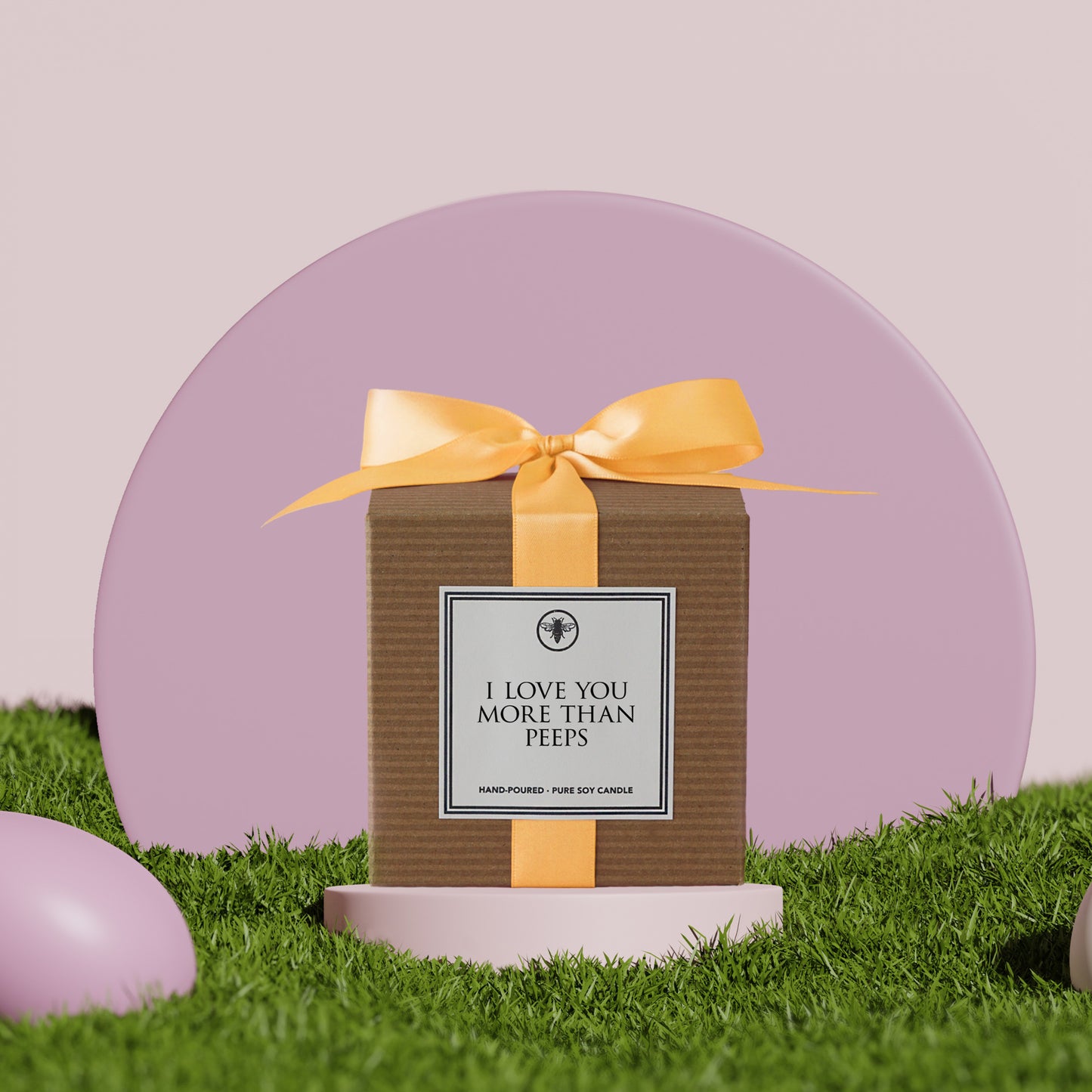 I Love You More Than Peeps Candle