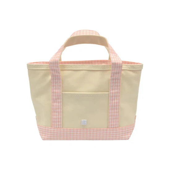 Mini Tote | Gingham Taffy Trim
