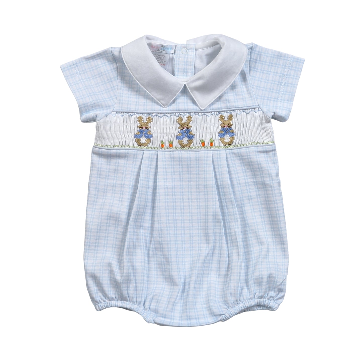 Hand Smocked Bubble | Peter Rabbit (Blue)