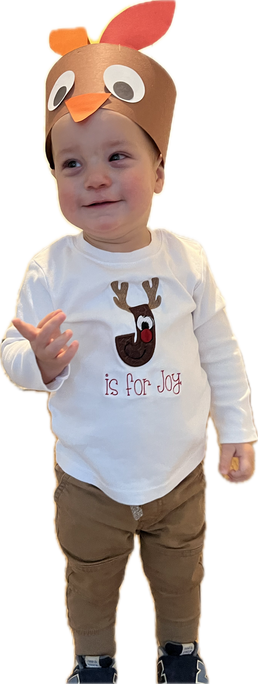 Reindeer Embroidery Shirt