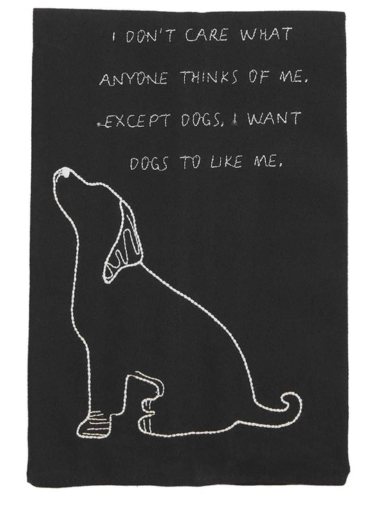 Don't Care Dog Towel