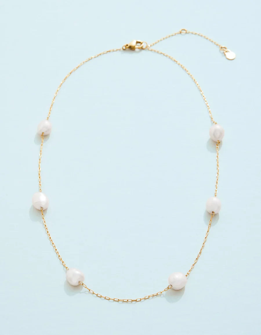 Buckingham Necklace 16“ Pearl