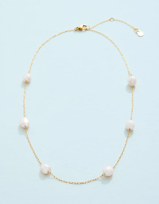 Buckingham Necklace 16“ Pearl