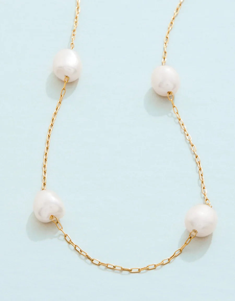 Buckingham Necklace 16“ Pearl