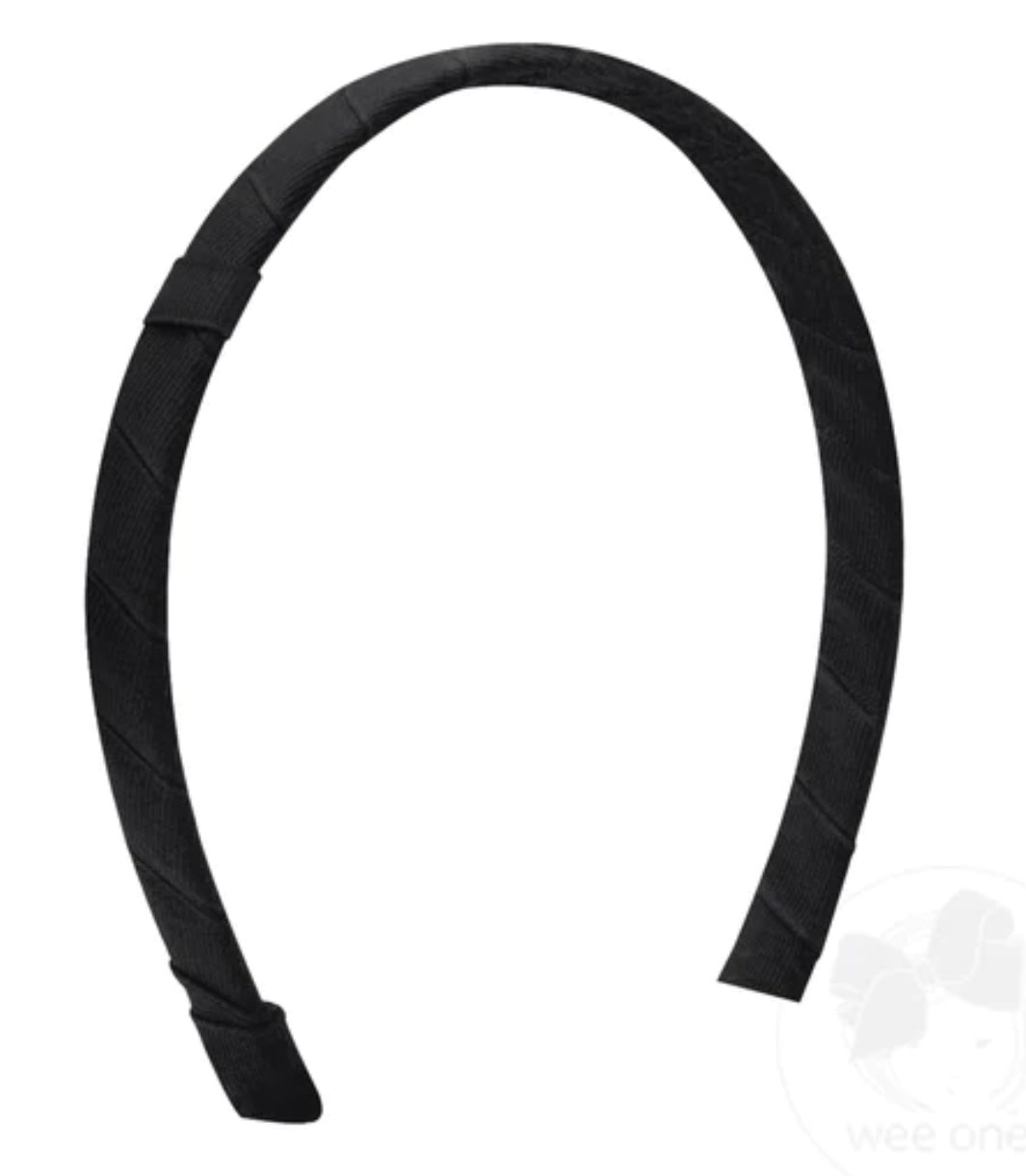 Headbands | Black Grosgrain Headband with Loop