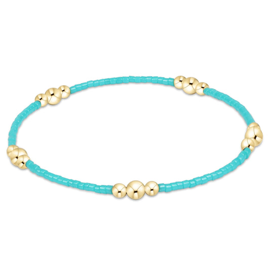 Hope Purpose Gold Bracelet | Turquoise