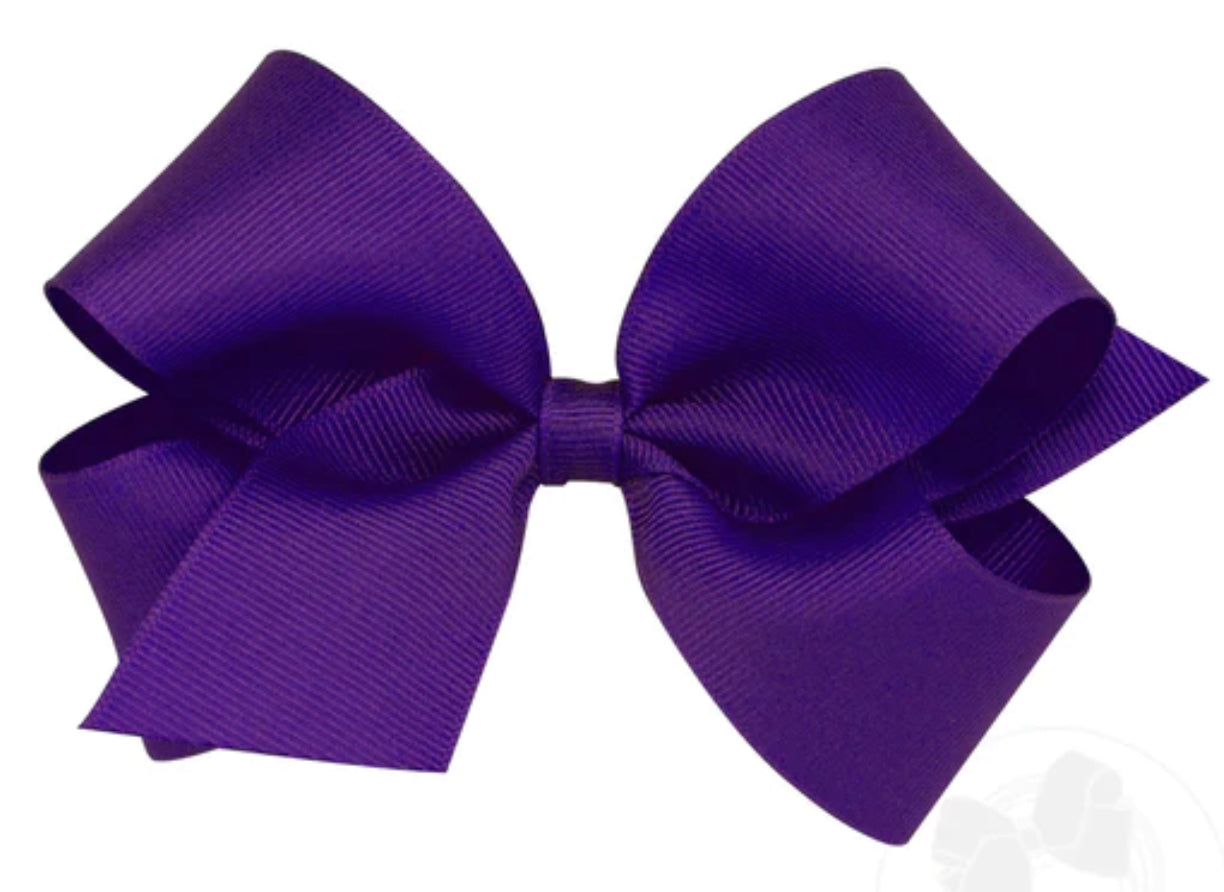 Classic | Purple Grosgrain Bow