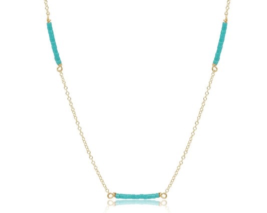 15" Choker Simplicity Chain Gold | Hope Bliss | Sea Glass