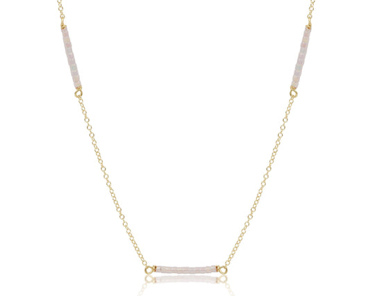 15" Choker Simplicity Chain Gold | Hope Bliss | Silky White