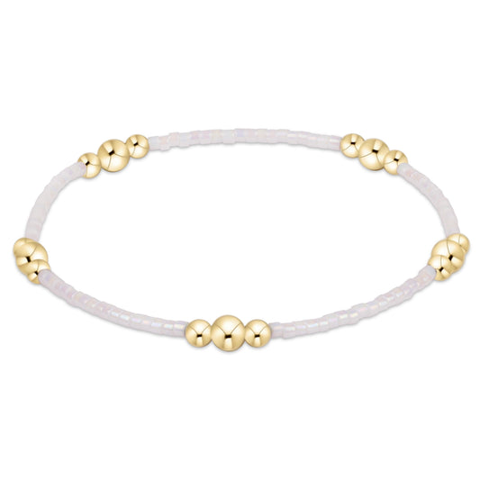 Hope Purpose Gold Bracelet | Silky White