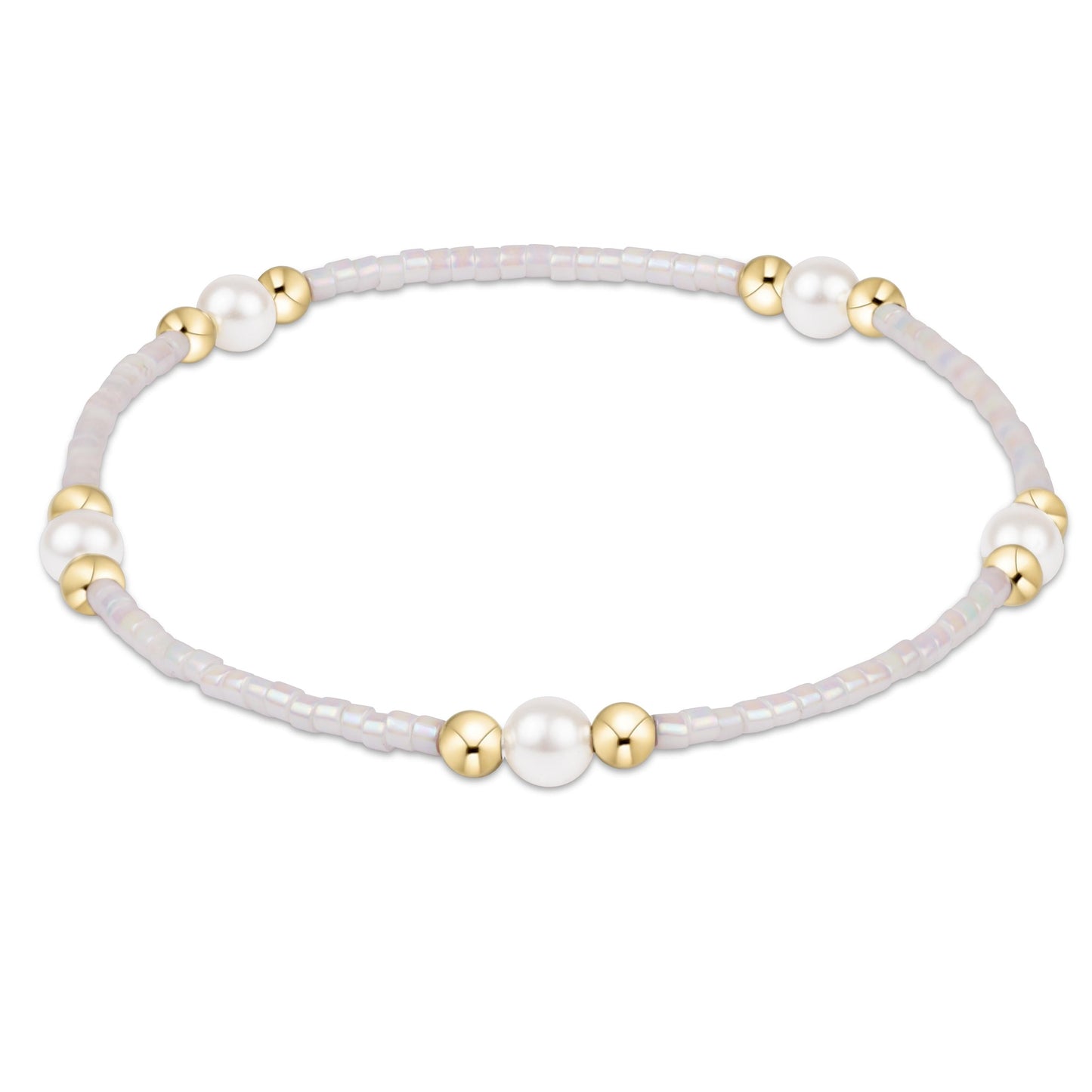 Hope Purpose Pearl Bracelet | Silky White