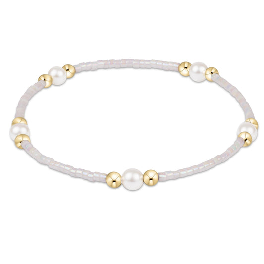 Hope Purpose Pearl Bracelet | Silky White