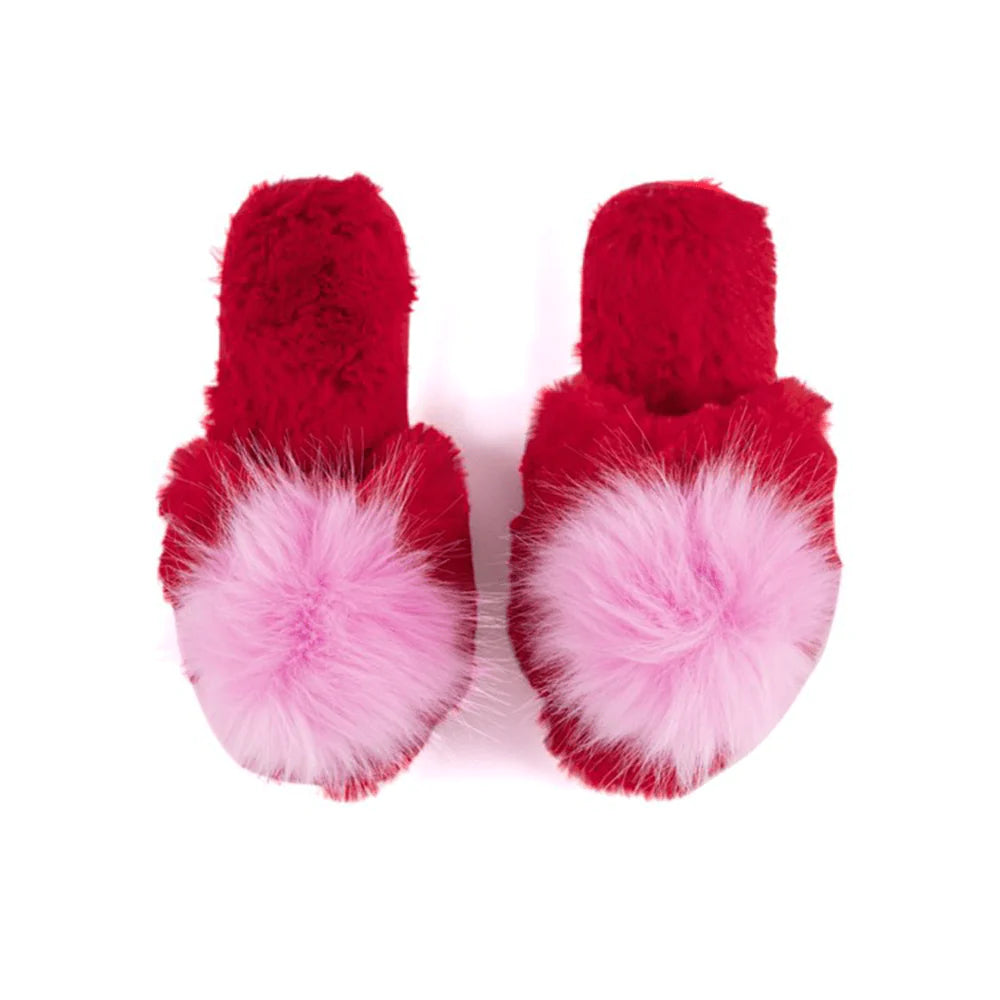 Red Amor Slippers - L/XL