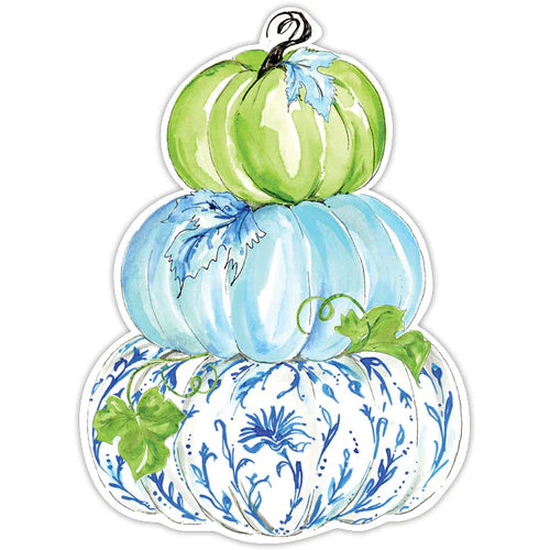 Placemat - Blue Chinoiserie Pumpkin Stack