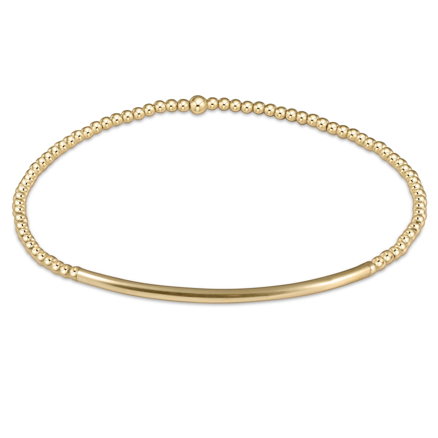 egirl Classic Gold 2mm Bead Bracelet - Bliss Bar Gold