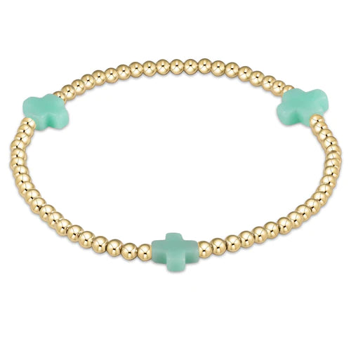 egirl | Signature Cross 3mm Bracelet Gold | Mint