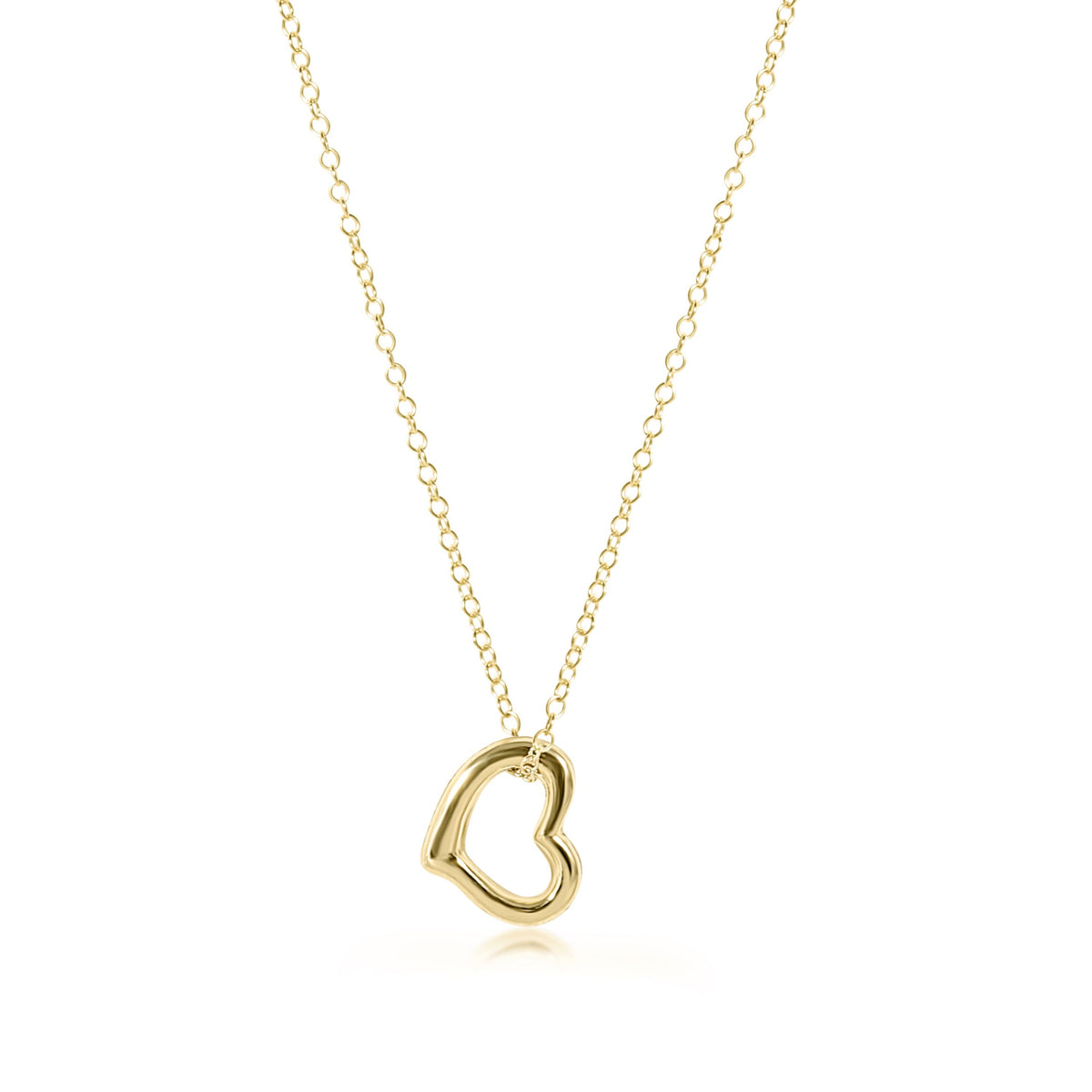 egirl | 14" Necklace Gold | Love Gold Charm