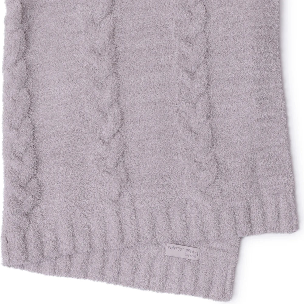 Braided Cable Receiving Blanket | Rose/Dusty Mauve