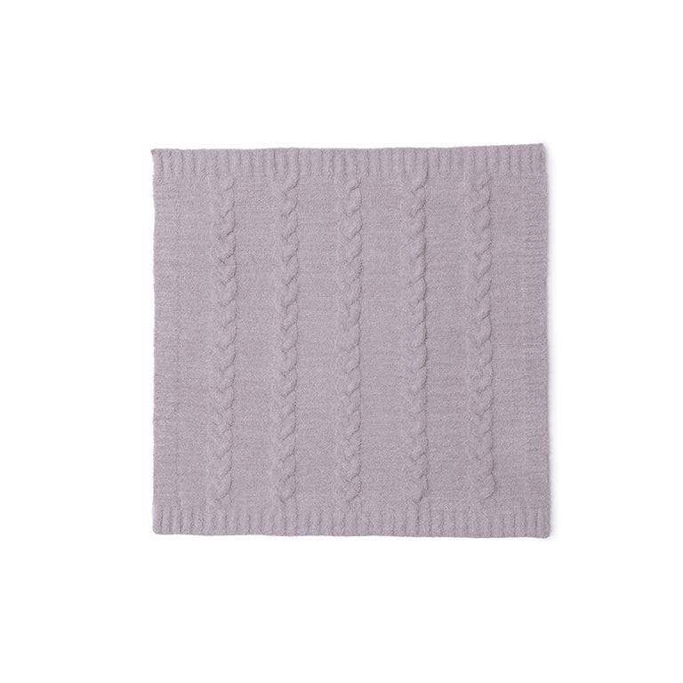 Braided Cable Receiving Blanket | Rose/Dusty Mauve