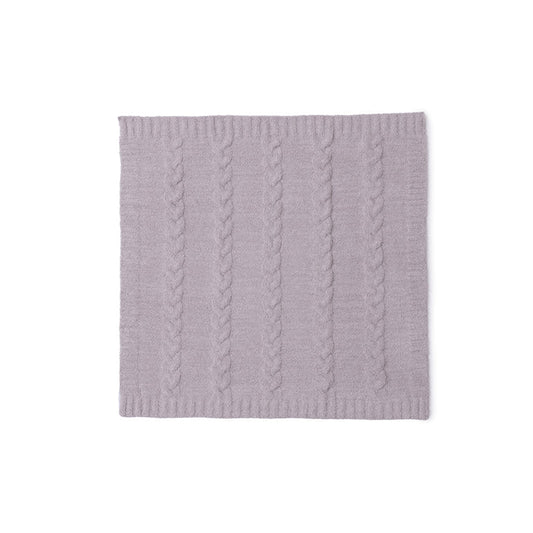 Braided Cable Receiving Blanket | Rose/Dusty Mauve