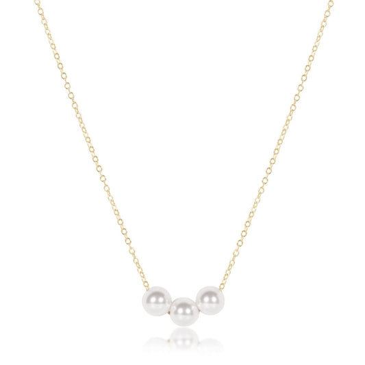 16" Necklace Gold | Joy Pearl 6mm