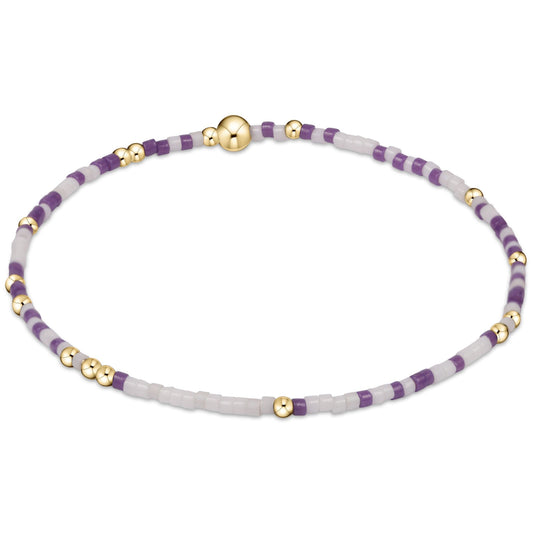 Gameday Hope Unwritten Bracelet | Purple & White