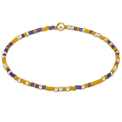 Gameday | Hope Unwritten Bracelet | Deep Purple & Golden Yellow