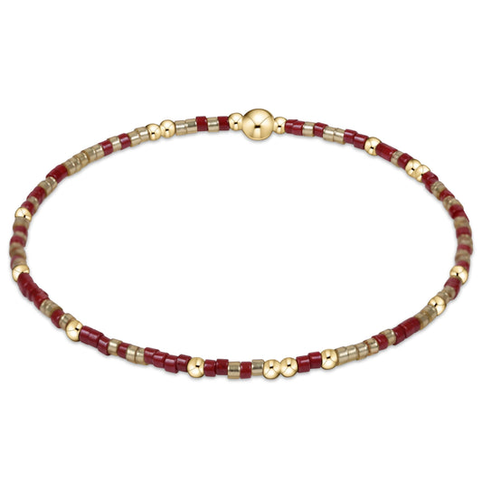 Gameday Hope Unwritten Bracelet | Gold Luster & Wine