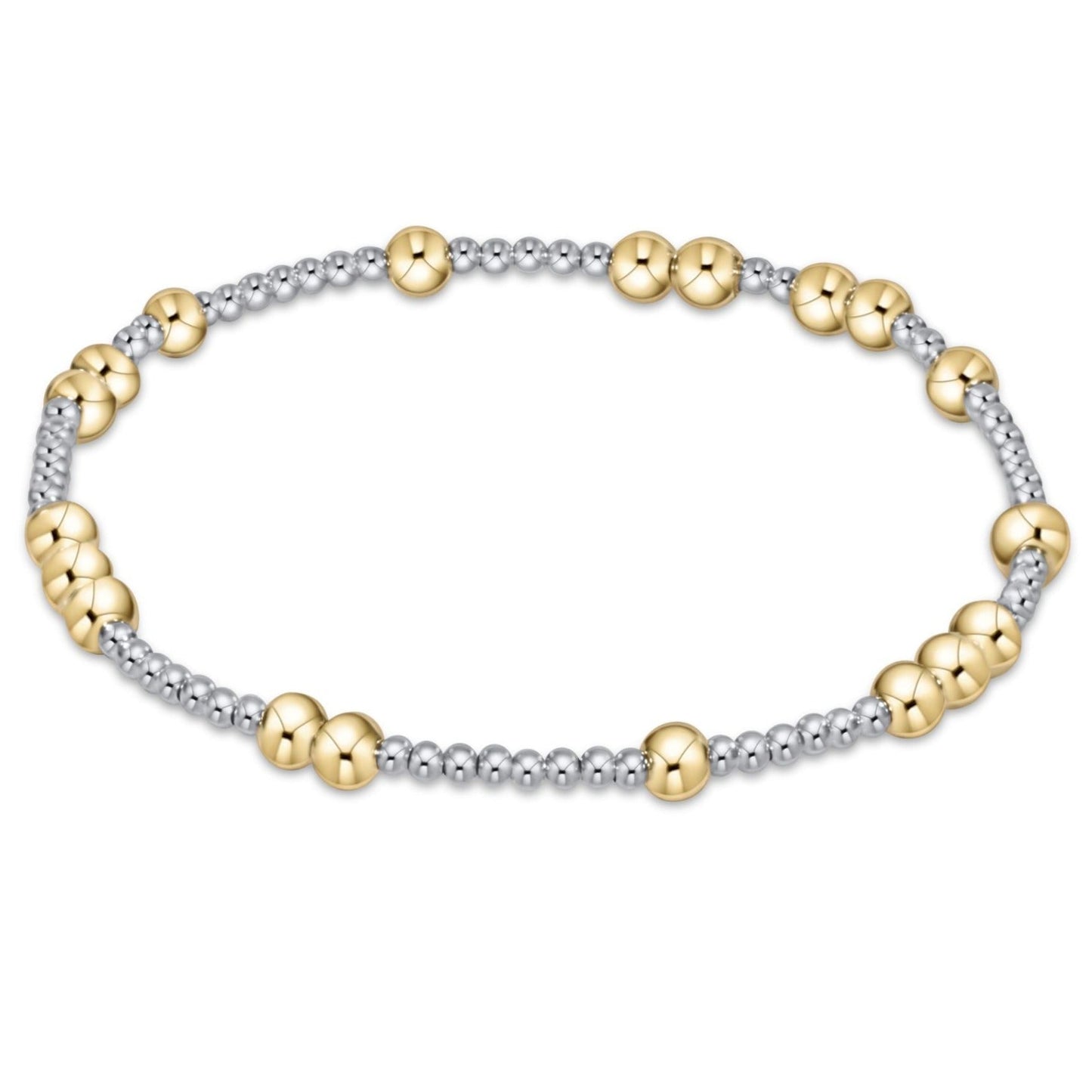 Hope Unwritten 5mm Bead Bracelet | Mixed Metal