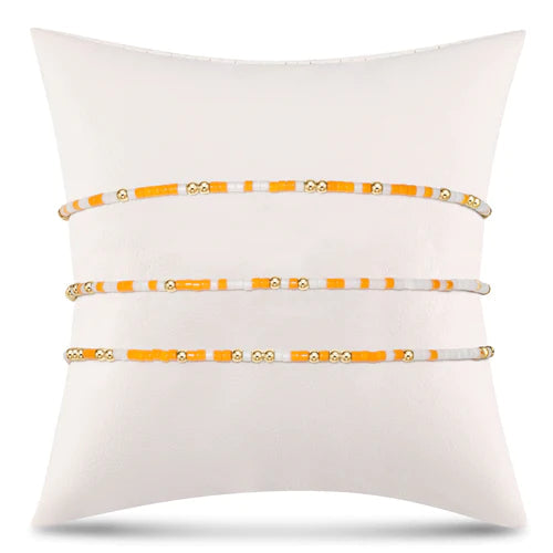 Gameday Hope Unwritten Bracelet - Orange/White